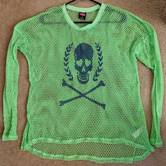 Tops - 🔥2/35$ Emo Punk Mesh Shirt